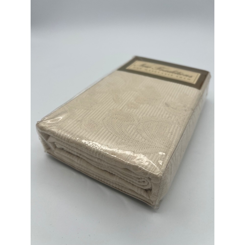 Vintage Matelasse Sham Cream Cotton Textured Bedding  New Traditions‎ Sears - Picture 6 of 9